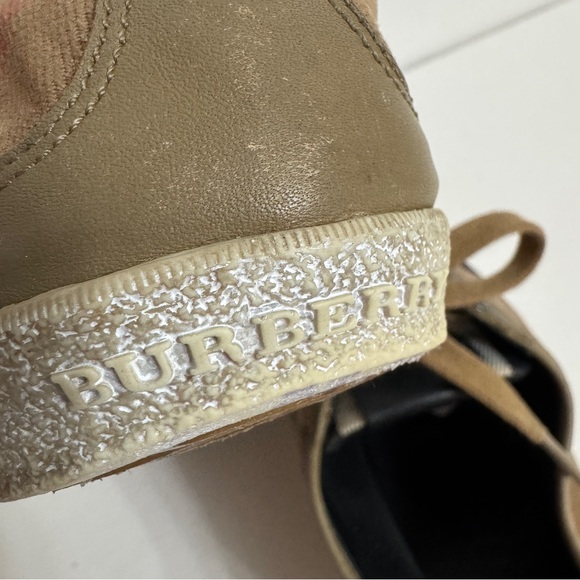 Burberry Nova Check Vulcanized Tan low cut Sneakers sz 39 US 9 Shoes - Picture 16 of 16